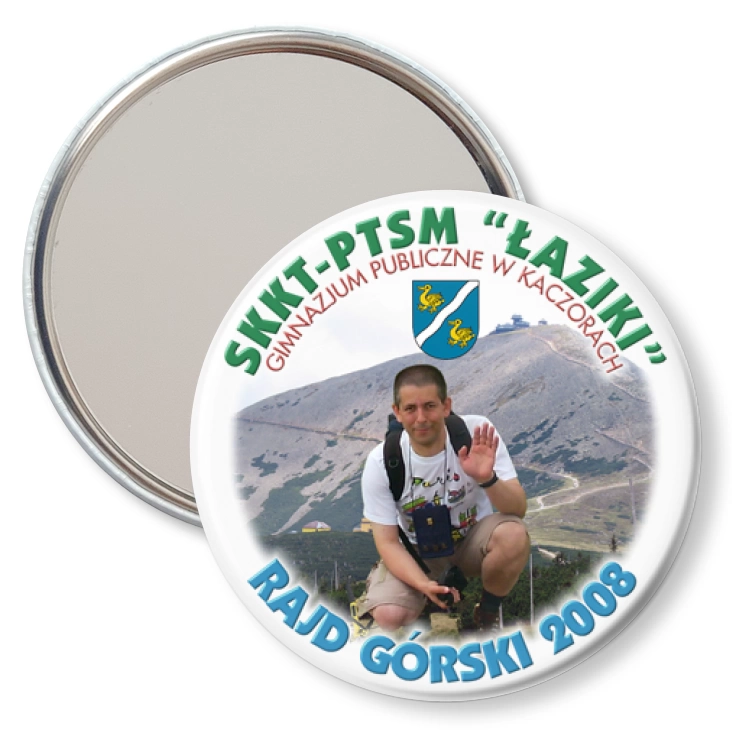 przypinka lusterko SKKT-PTSM Łaziki - rajd Górski 2008