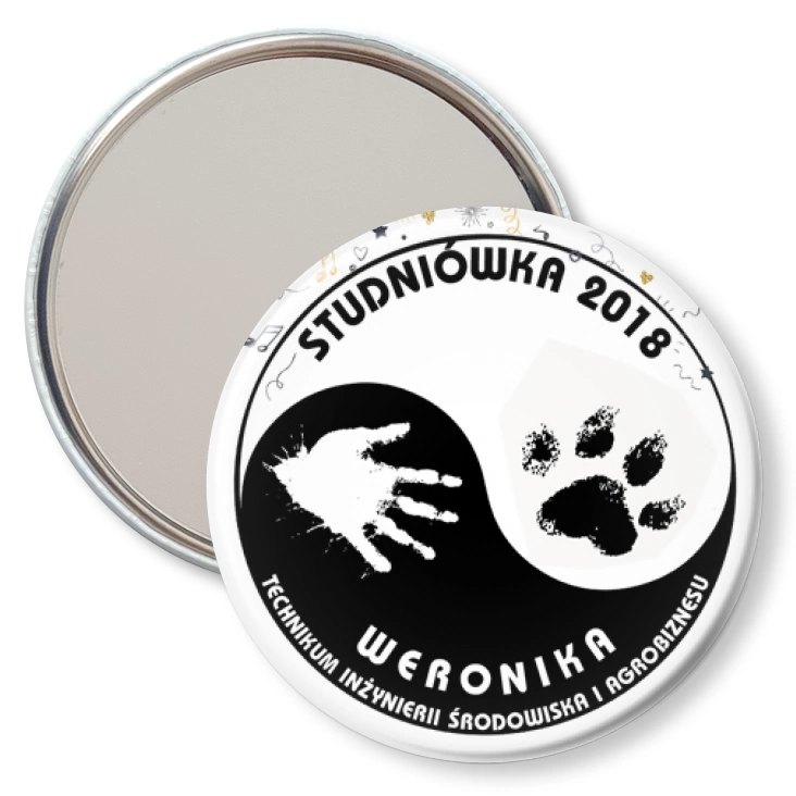 przypinka lusterko Studniówka 2018