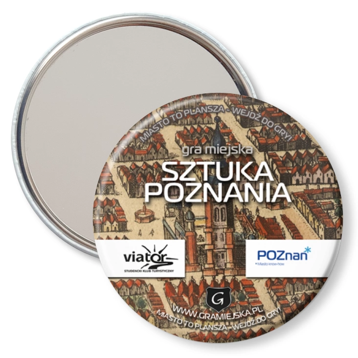 przypinka lusterko Sztuka Poznania