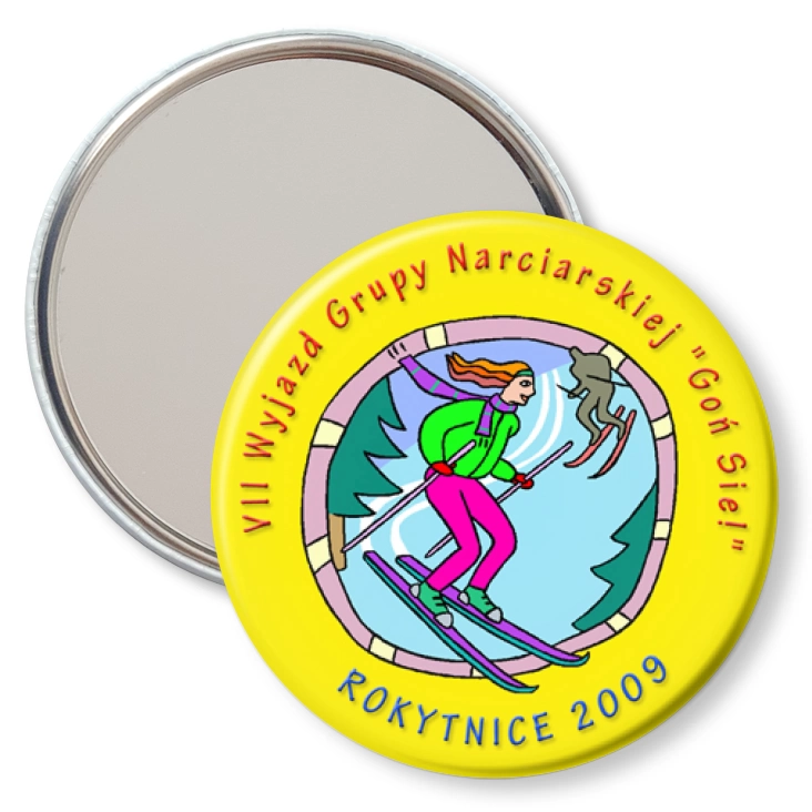 przypinka lusterko VII Wyjazd Grupy Narciarskiej Goń Sie!
