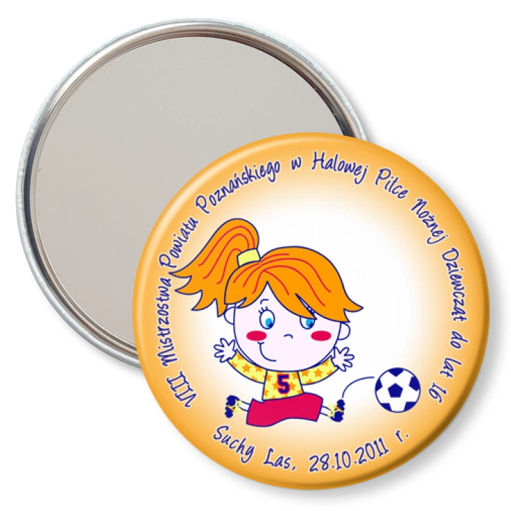 przypinka lusterko VIII Powiatowy Turniej Halowej Piłki Nożnej Dziewcząt 2011
