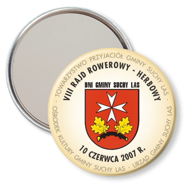 przypinka lusterko VIII Rajd Rowerowy Herbowy - Sychy Las 2007