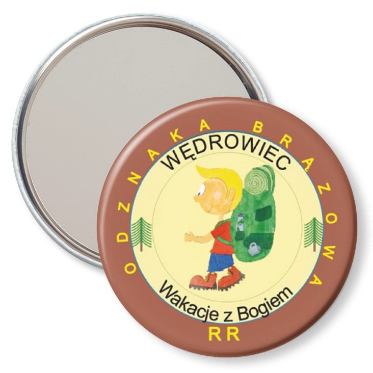 przypinka lusterko Wakacje z Bogiem - Wędrowiec