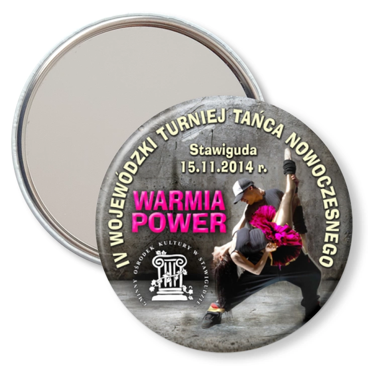 przypinka lusterko Warmia Power 2014