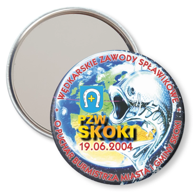 przypinka lusterko Wędkarskie Zawody Spławikowe 2004