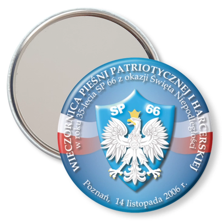 przypinka lusterko Wieczornica Pieśni Patriotycznej i Harcerskiej