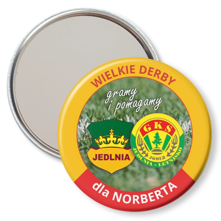 przypinka lusterko Wielkie derby