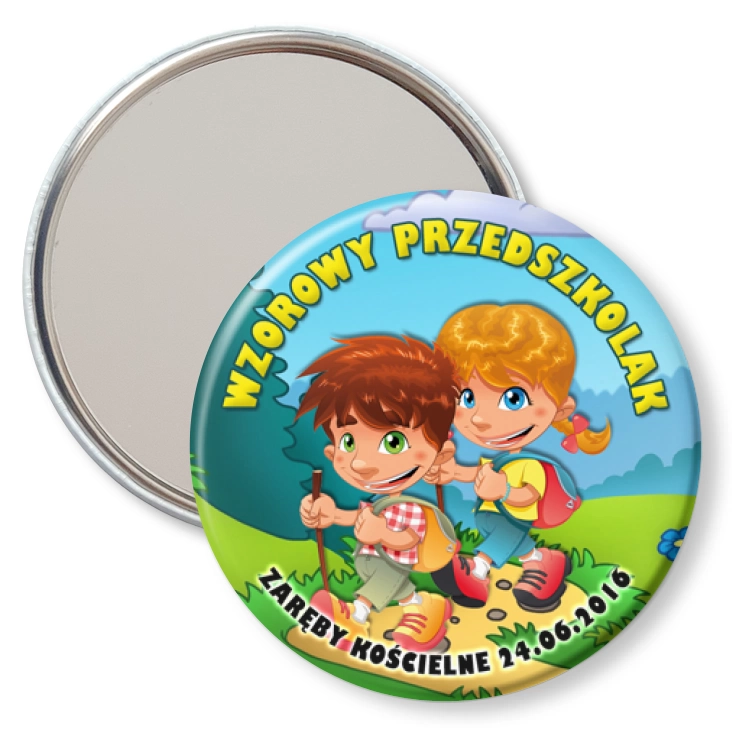 przypinka lusterko Wzorowy Przedszkolak