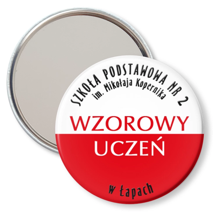 przypinka lusterko Wzorowy Uczeń