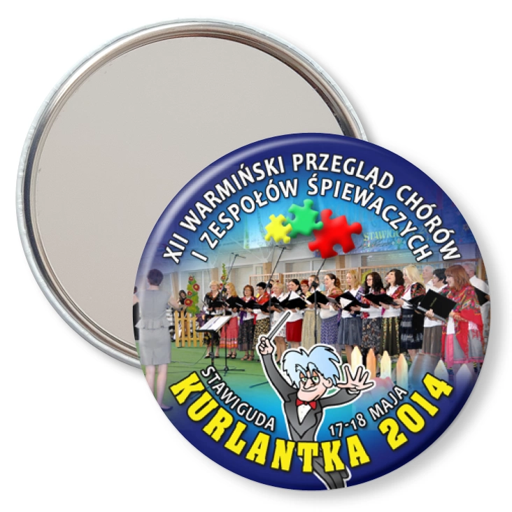 przypinka lusterko XII Warmiński Przegląd Chórów i Zespołów Śpiewaczych