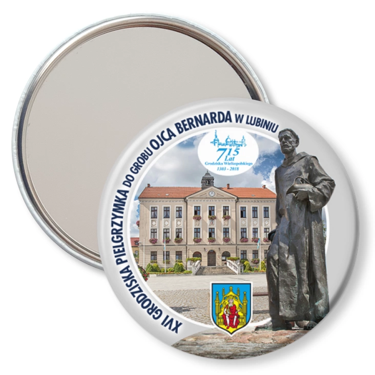 przypinka lusterko XVI Pielgrzymka do Grobu Ojca Bernarda