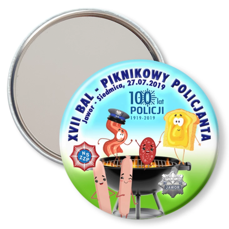 przypinka lusterko XVII Bal Piknikowy Policjanta