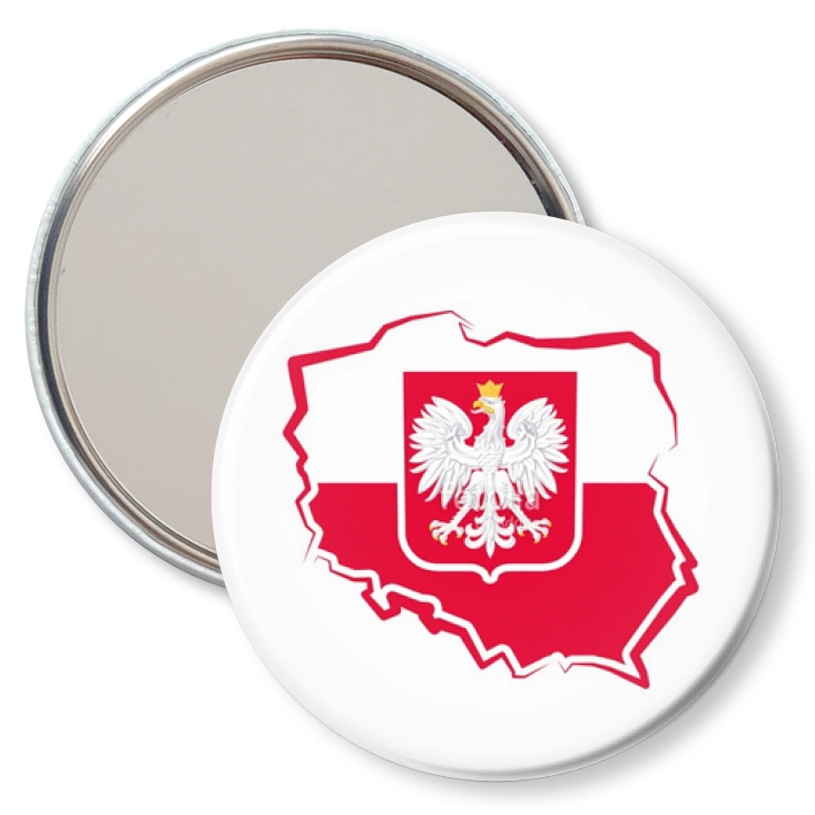 przypinka lusterko Polska