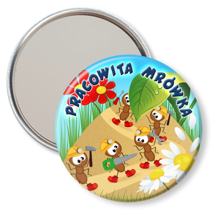 przypinka lusterko Pracowita mrówka
