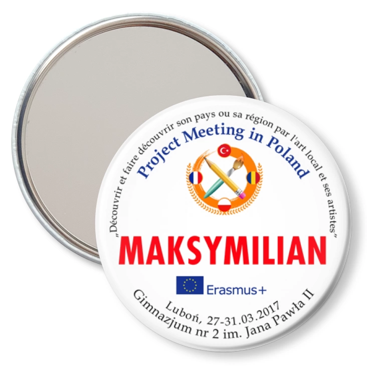 przypinka lusterko Project Meeting in Poland