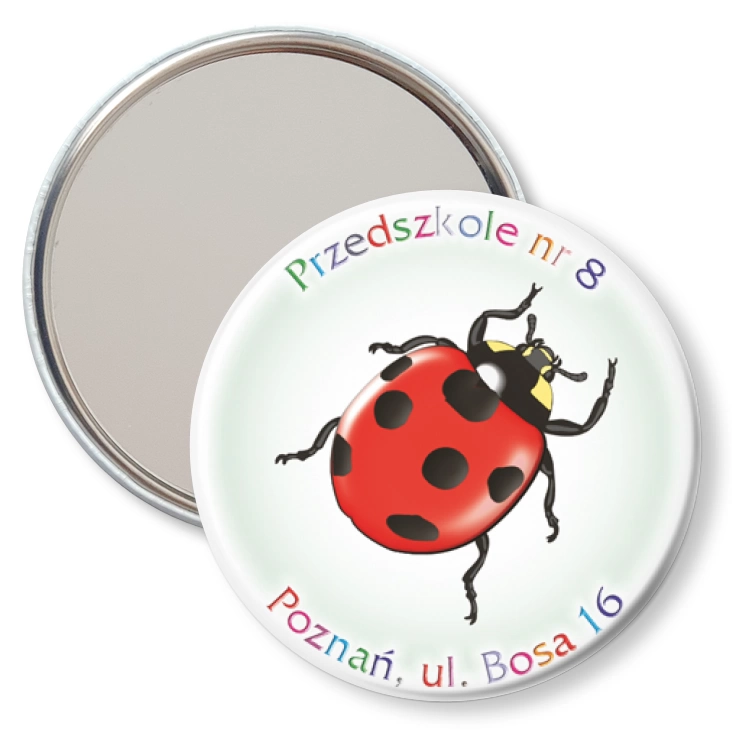 przypinka lusterko Przedszkole nr 8