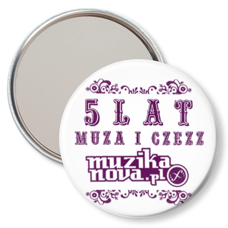 przypinka lusterko 5 lat Muzikanova.pl