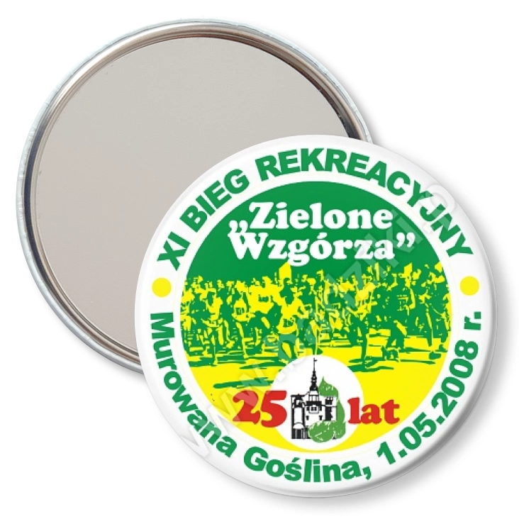 przypinka lusterko Bieg Rekreacyjny Zielone Wzgórza