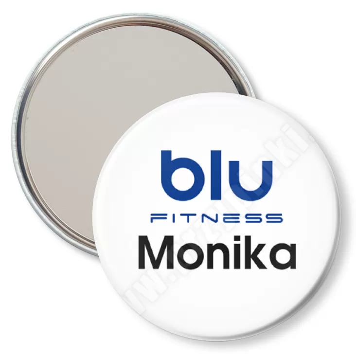 przypinka lusterko Blu Fitness
