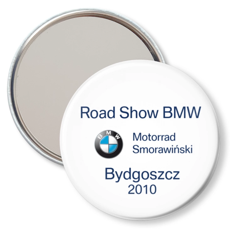przypinka lusterko BMW Road Show Bydgoszcz 2010