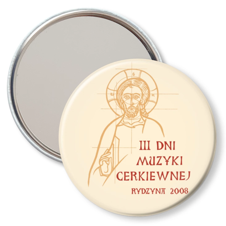 przypinka lusterko Dni Muzyki Cerkiewnej Rydzyna