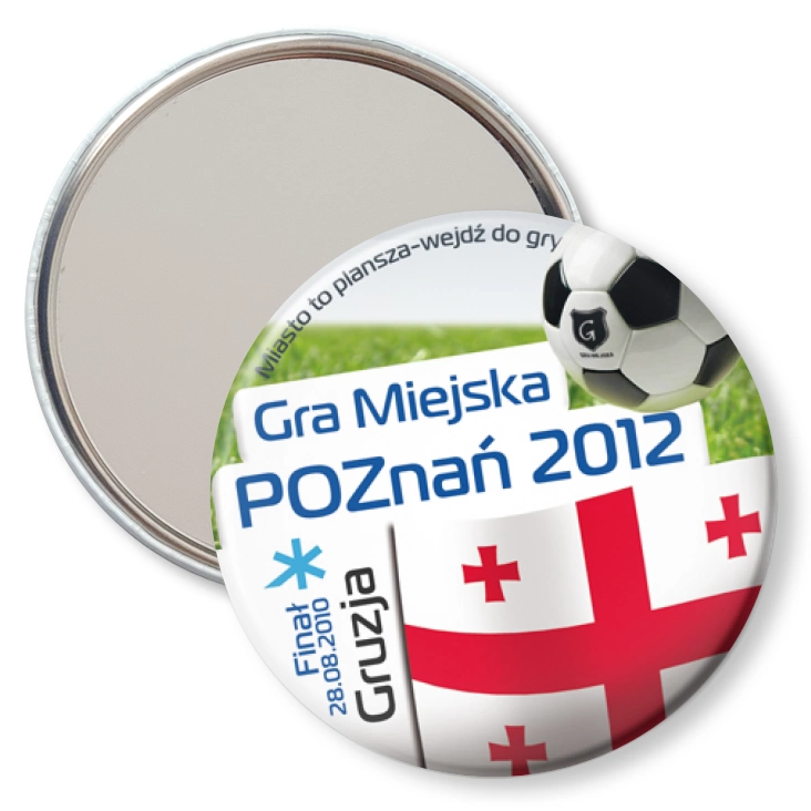 przypinka lusterko Gra Miejska - Poznań 2012 - Gruzja