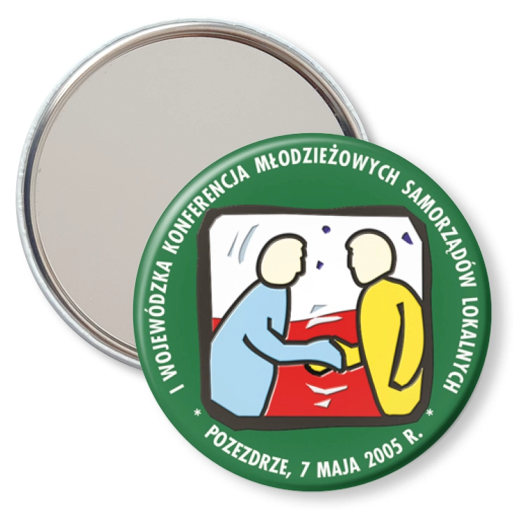 przypinka lusterko I Konferencja Młodzieżowych Samorządów Lokalnych