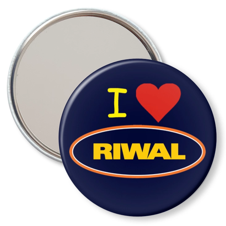 przypinka lusterko I love Rival