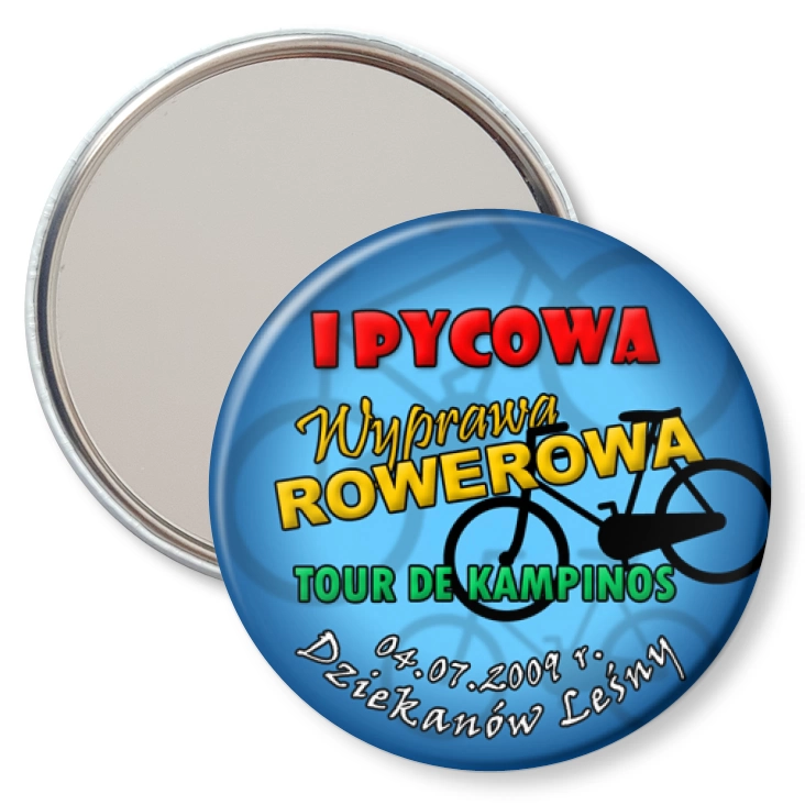 przypinka lusterko I Pycowa Wyprawa Rowerowa