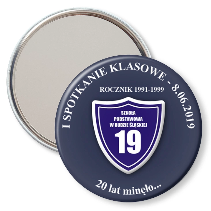 przypinka lusterko I spotkanie klasowe