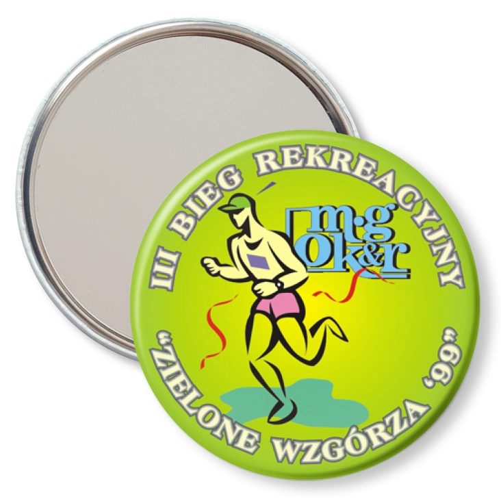 przypinka lusterko II Bieg Rekreacyjny Zielone Wzgórza 99