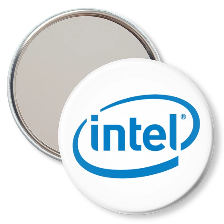 przypinka lusterko Intel