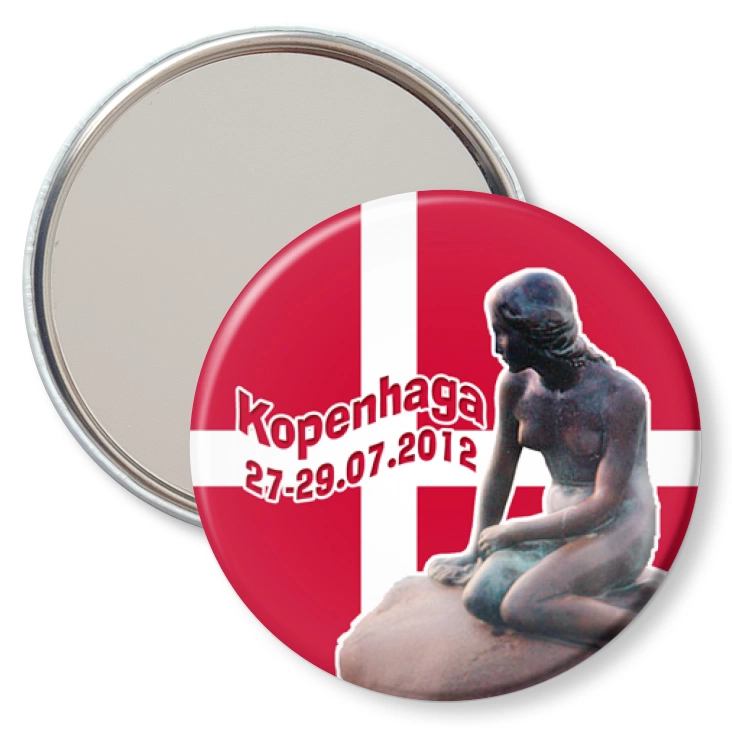 przypinka lusterko Kopenhaga