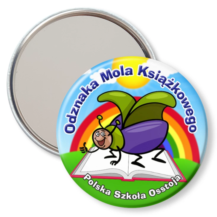 przypinka lusterko Odznaka mola książkowego