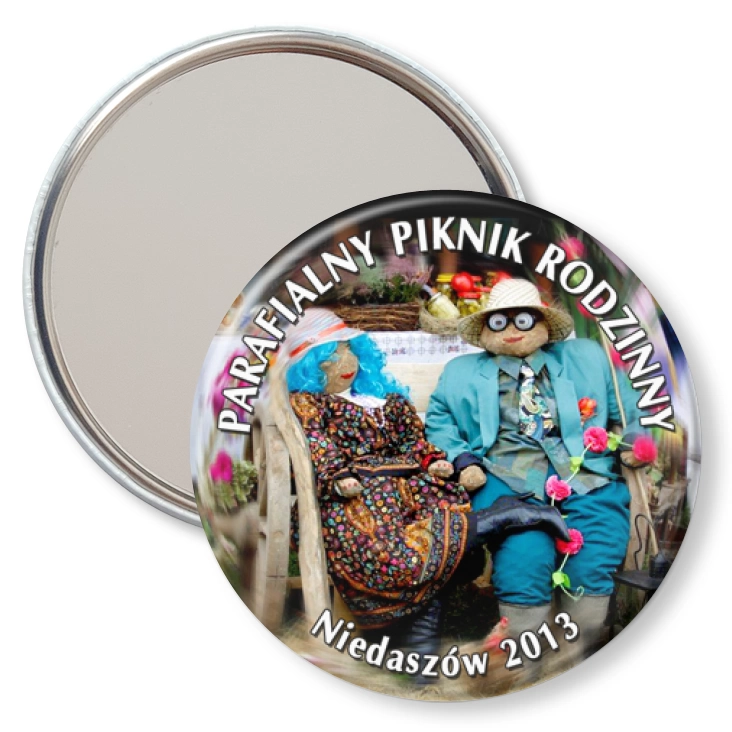 przypinka lusterko Parafialny Piknik Rodzinny - Niedaszów 2013