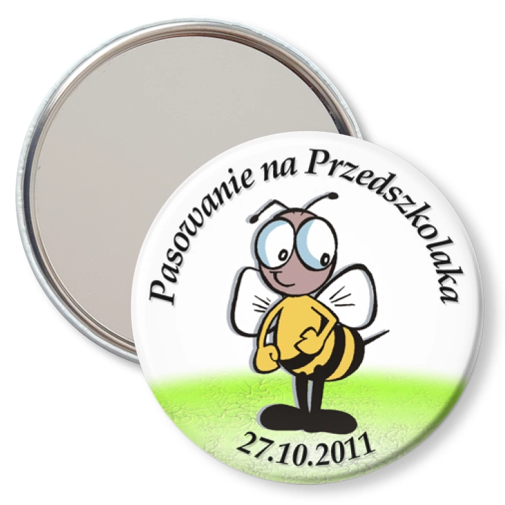przypinka lusterko Pasowanie na przedszkolaka