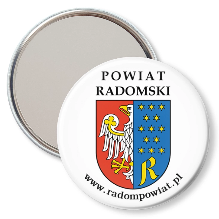 przypinka lusterko Powiat Radomski
