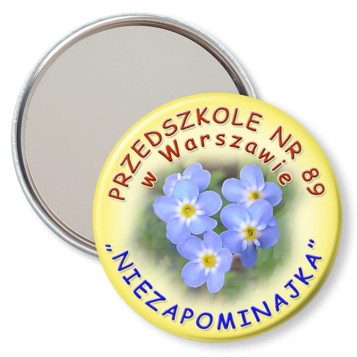 przypinka lusterko Przedszkole nr 89 w Warszawie