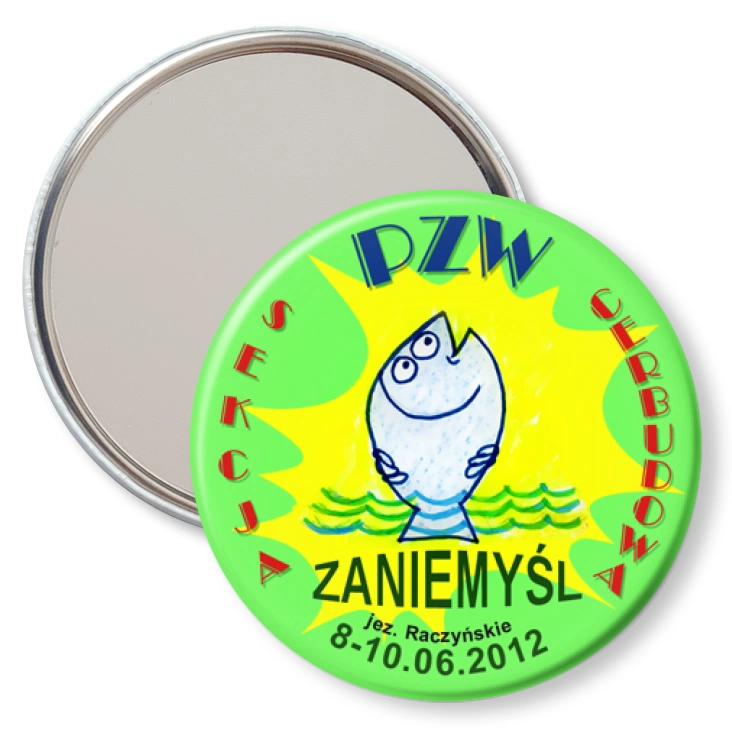 przypinka lusterko PZW Sekcja Cerbudowa