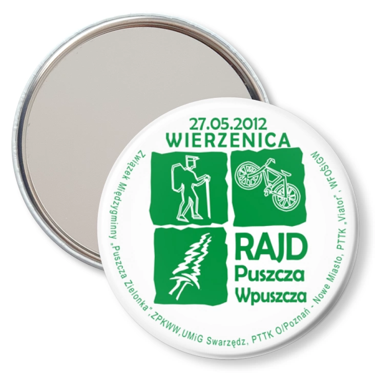 przypinka lusterko Rajd Puszcza Wpuszcza 2012