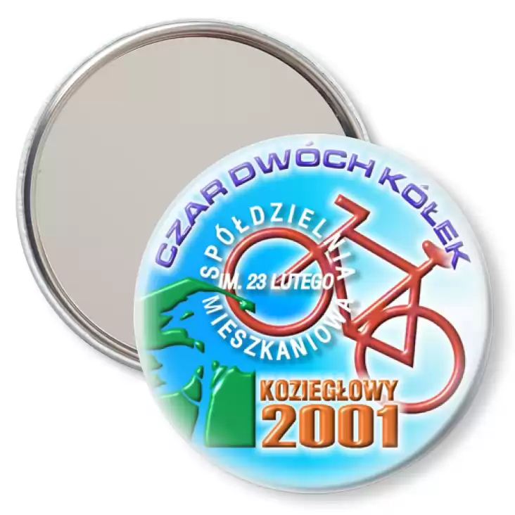 przypinka lusterko Rajd rowerowy - Koziegłowy 2001