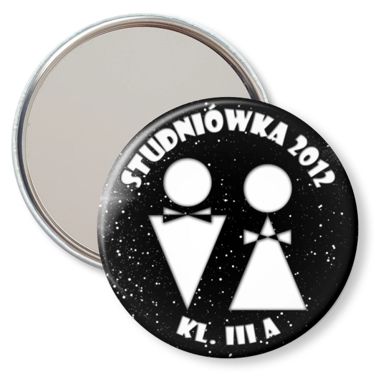 przypinka lusterko Studniówka - kl. III A