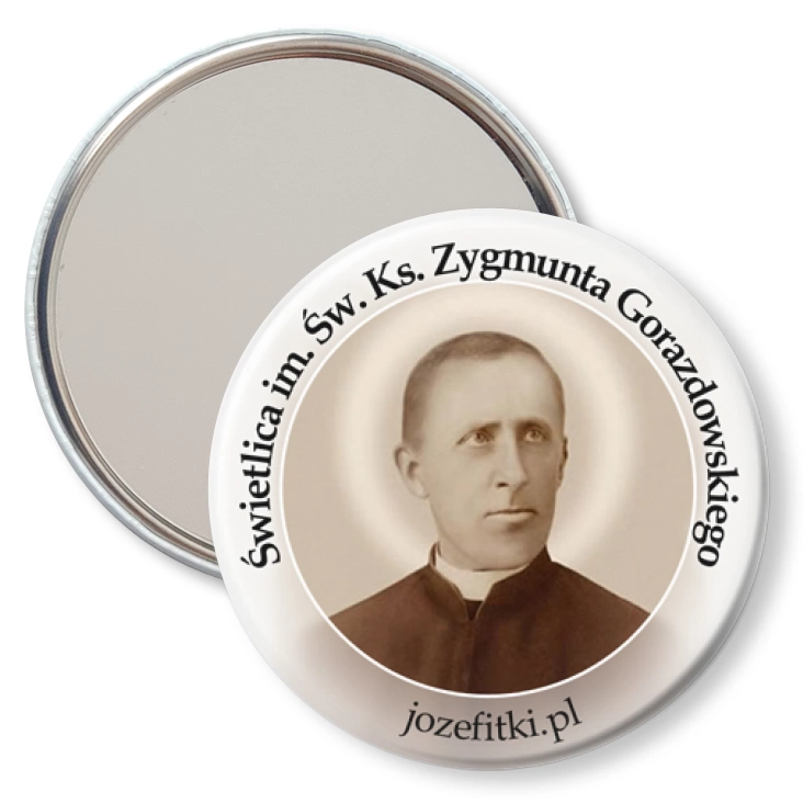 przypinka lusterko Świetlica im. Św. Ks. Zygmunta Gorazdowskiego