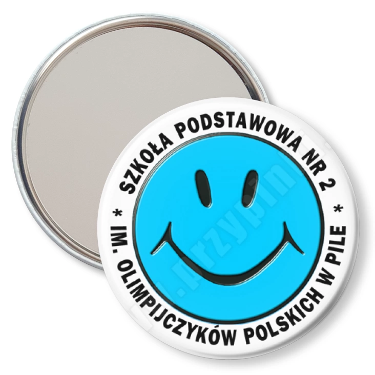 przypinka lusterko Szkoła Podstawowa nr 2 w Pile