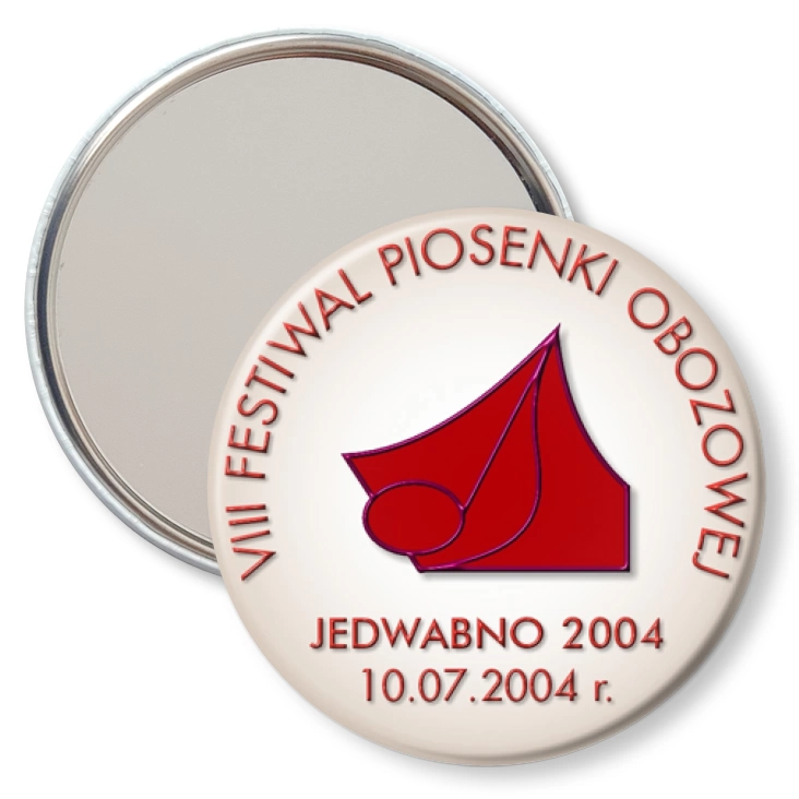 przypinka lusterko VIII Festiwal Piosenki Obozowej