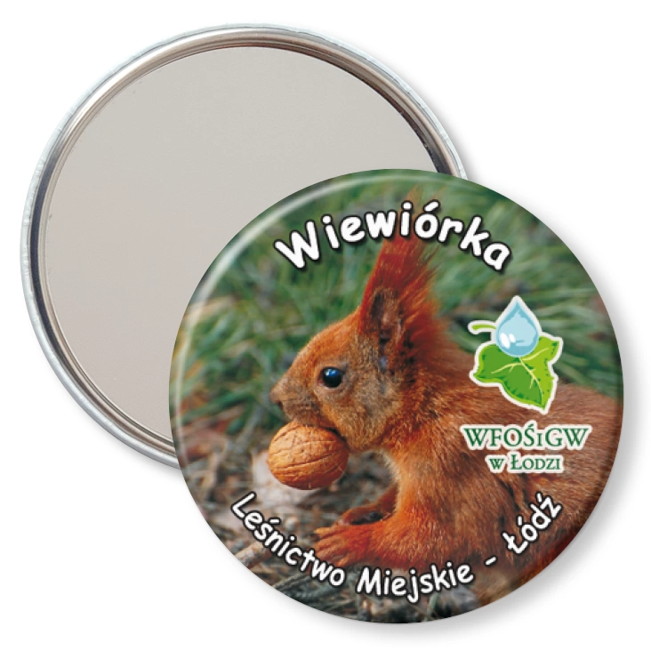 przypinka lusterko Wiewiórka