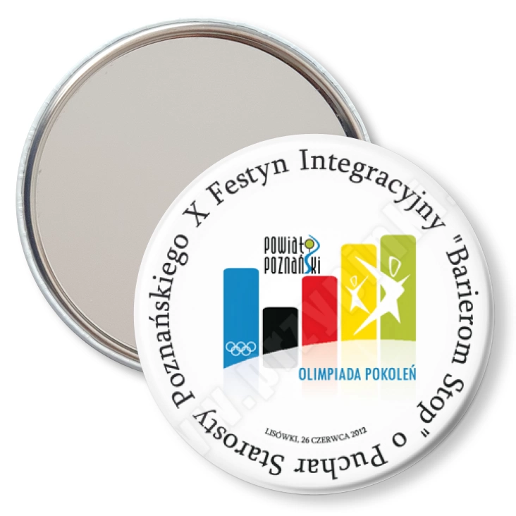 przypinka lusterko X Festyn Integracyjny Barierom Stop