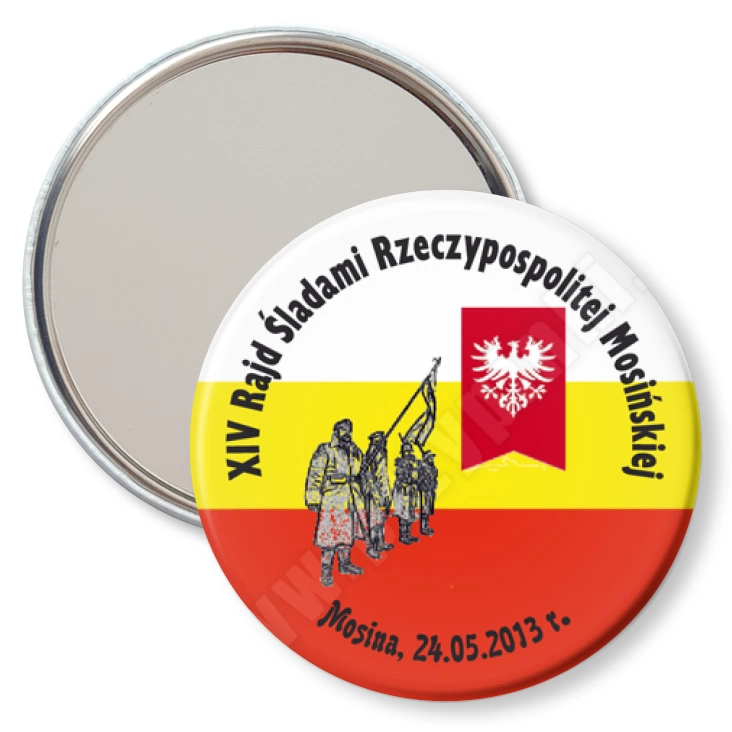 przypinka lusterko XIV Rajd Śladami Rzeczypospolitej Mosińskiej
