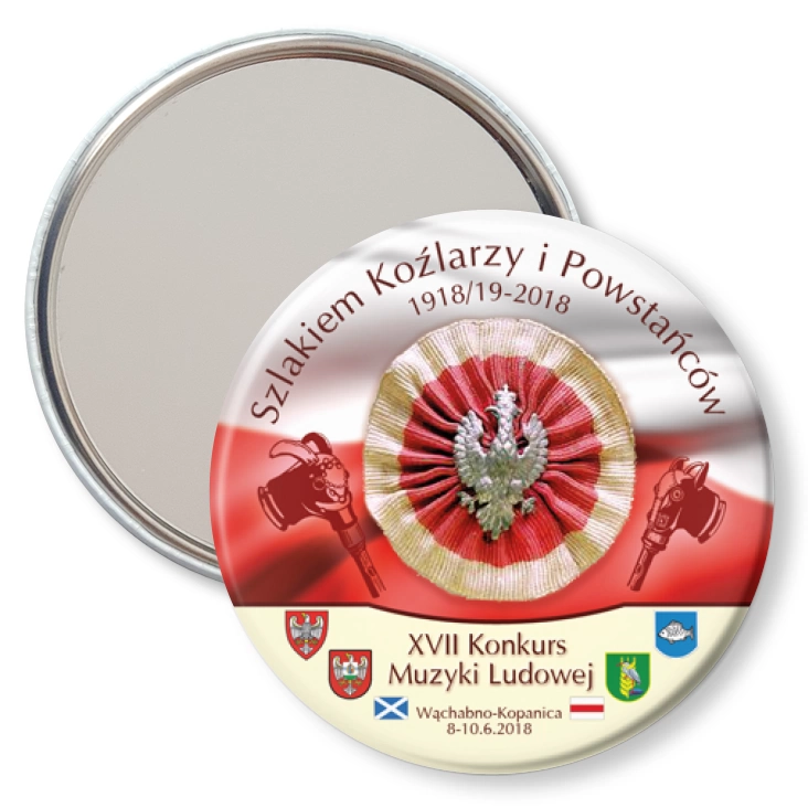 przypinka lusterko XVII Konkurs Muzyki Ludowej