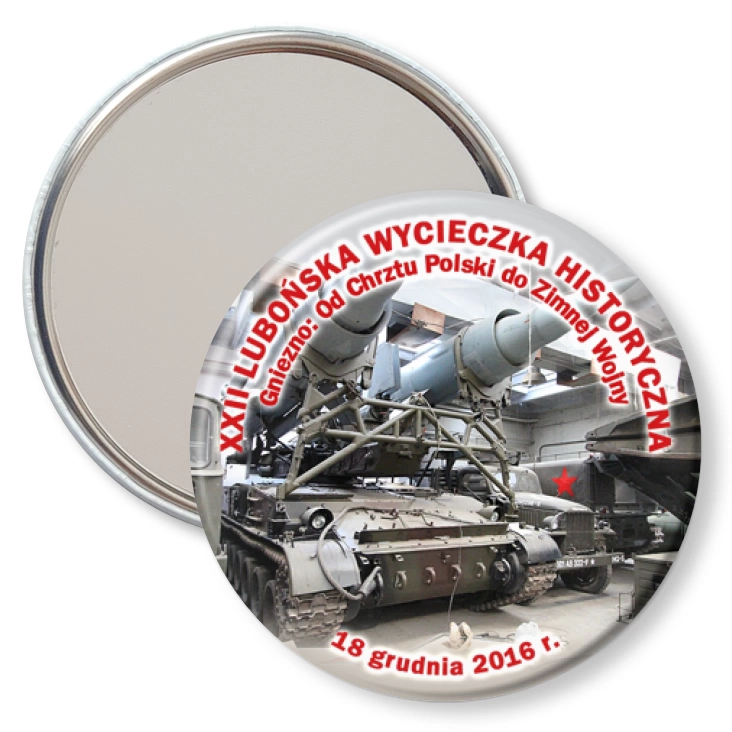 przypinka lusterko XXII Lubońska Wycieczka Historyczna